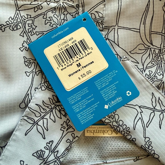 NWT Women’s Columbia Silver Ridge Lite Long Sleeve Shirt Women’s Medium - Picture 7 of 8